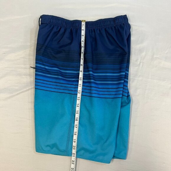 BURNSIDE Men's Size M Multi-Blue Colored Board Shorts Bathing Suit - Picture 7 of 9